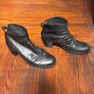 Fiorentini and Baker Smokey Grey- Black Leather Ankle Boots